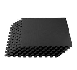 Body Maxx Exercise Mat with EVA Foam Interlocking and Protective Flooring for Gym Equipment (Pack of 4 Mats)